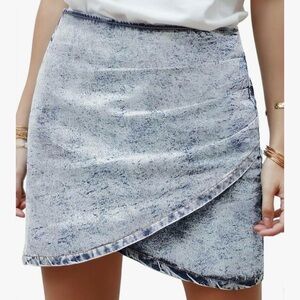 Denim‎ Mini Skirt in Blue
